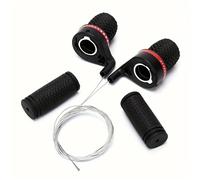 Yangshe Shifters 2/3/5 Pair Twist Grip Shifters Bicycle Gear Control Lever for 7/21 Speed Drivetrains, Universal Bike MTB Road Compatibility for Mountain Bikes(2pair)