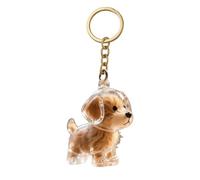 YANGSHINE 1PC Pet Keepsake Keyring lightweight & Compact Transparent Dog Keyring for Fur Keepsake Reusable & Rust-Resistant Pet Memorial Keychain for Pet Lover Present