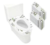 YANGSHINE 28 Pieces Cute Panda Print Disposable Toilet Seat Covers 40 x 60 cm Full Coverage Large Paper Liners for Public Restroom, Bathroom, Travel, Camping, Kids Potty Training, Panda