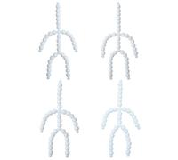 YANGSHINE 4PCS Moveable Plastic Body Figure Frame Smooth 360° Rotation 4 Styles Body Joint Skeleton Flexible & Lightweight Adjustable Puppet Frame for Teddy Bear Bear Dolls Making DIY Crafts