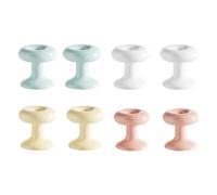 YANGSHINE 8PCS Round Toilet Tank Button Aid Delicate Universal Flush Button Extender Effortless Comfortable Press Colorful Water Tank Creative Press for Women Long Nail,Elderly,Kids
