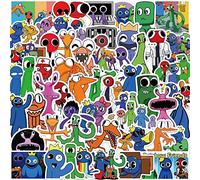 Yangsiw 50pcs Rainbow Friends Stickers for Water Bottles, Vinyl Waterproof Stickers for Hydroflasks,Laptop,Computer, Stickers and Decals Teens Gift