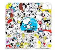 Yangsiw Snoopy Stickers for Water Bottle and Laptop, Waterproof Durable Trendy Vinyl Hydro Flask Decal for Teen Girl, Compute, Phone, Skateboard, Guitar 50pcs