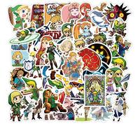 Yangsiw The Legend of Zelda Stickers for Laptop, Cars, Phone, Water Bottle, Skateboard, Suitcase, Guitar, Pad, Cute Anime Vinyl Stickers, Waterproof, Scrapbook Stickers 50pcs …