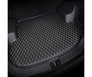 YANGSKT1 Car Boot Mats for AAA, Leather Rear Trunk Mats Anti Slip Luggage Cargo Tray Liners Anti-Scratch Cargo Protector Pad,B