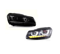YANGTINGTING Car Headlight Headlamp Assembly For VW For Golf 6 2010 2011 2012 2013 2014 Car Headlight Assembly Headlights Assembly(With Demon Eye 2PCs)