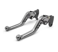 YANGTINGTING Motorcycle Clutch Brake for Roy for Enfei 535 650 for GT535 for GT650 for Interceptor for Continental for INT-650 8 Color Adjustable Motorcycle Brake Clutch Levers(Gray 177mm)