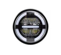 YANGTINGTING Motorcycle Headlight For Bobber Chopper Custom CBR Motorcycle Cafe Racer LED Headlight Vintage Headlamp High Low Beam Indicator(Only Light)