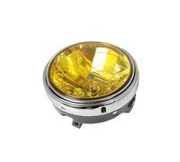 YANGTINGTING Motorcycle Headlight For CB400 VTEC 900 CB1300 Hornet VTR250 8Inch Round Motorcycle Headlights 12V Halogen Crystal Lamp Modification(1 Piece Yellow)