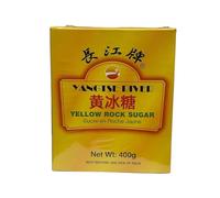 Yangtse River Yellow Rock Sugar 400 g | Pure Cane Crystal Sugar for Chinese Cooking | Tea & Desserts
