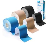 YANGTSUNG Kinesiology Tape 3 Rolls, 5 m x 5 cm Waterproof & Hyopallergenic Kinetic Sports Tape for Shoulder, Knee, Ankle Shin Splints Support, Physio & Sports Injury Muscle Tape