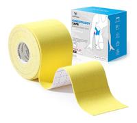 YANGTSUNG Kinesiology Tape, 5 m x 5 cm Waterproof & Hyopallergenic Kinetic Sports Tape for Shoulder, Knee, Ankle Shin Splints Support, Physio & Sports Injury Muscle Tape, Yellow