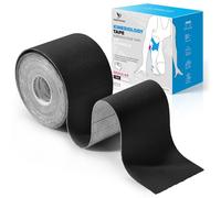 YANGTSUNG Kinesiology Tape, 5 m x 5 cm Waterproof & Hyopallergenic Kinetic Sports Tape for Shoulder, Knee, Ankle Shin Splints Support, Physio & Sports Injury Muscle Tape, Black