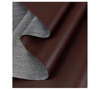 YANGUANG Leatherette Faux Leather Fabric Leathercloth Textured Faux Leather Leatherette Upholstery Fabric Material ,Material Clothing Dressmaking Upholstery,Dark brown,1.38×1m.2m.3m