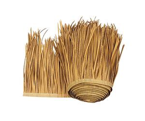 YANGUANG Thatch Tile Palm Runner Roll Plastic PE Straw Roof Decorative Artificial Thatch Palm Straw Fireproof and Anti-Aging for Tiki Bar Garden Patio Gazebos Wall House, Straw Color(Size:10m/32.8ft)