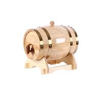 YANGUANG Wine Barrel Oak barrel Wood Color 3L/5L/10L Drink Dispenser With Tap,Oak Wood Wine Barrel,Wine Whiskey Storage Barrel For Beer Whiskey Rum Port,for Storage Wine & Spirits Wine(Size:5L)