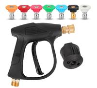 YANGUN 4350PSI High Pressure Washer Gun-7 Water Nozzle Tip & Quick Connector for Karcher K1-K7 Pressure Washer, Pressure Washer Gun with M22 14MM Hose Connector & Karcher Quick Connector