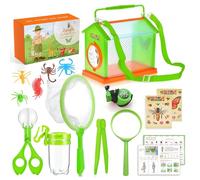 YANGUN Bug Hunting Kits for Children, 14 Pcs Explorer Toys, Bug Hunting Kits with Magnifier, Box, Collecting Bottle, Insect Trap, Tweezers, Kids Explorer Kit for Boys Girls Aged 3 4 5 6 7 8 Year Old