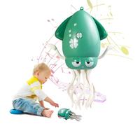 YANGUN Dancing Octopus Toy, dancing squid toy with LED Light & Music, dancing squid for 3 4 5 6 Year Old Kids Boys Girls Birthday Gifts, Green