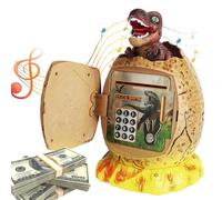 YANGUN Dinosaur Egg Money Bank, Dinosaur Egg Money Bank Piggy Bank with Security Code Music & Light Novelty, Dinosaur Egg Piggy Banks For Kids, Dinosuar Electronic Piggy Money for Girls Boys Aged 6+