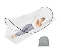 YANGUN Foldable Mosquito Net, Ultra Light Pop-up MosquitoNet, Family MosquitoNet Bed with Zip, Pop-up Mosquito Net for Travel, Camping, Home Dorm, Easy And Fast Installation, White