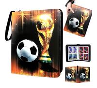 YANGUN Football Card Holder Binder - 400 Pockets Trading Card Games Collection Book With Removable Sleeves (B)