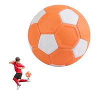 YANGUN Football, Curve Ball Football Toy with Rubber Liner Soft Footbal for Curve Tricks, Boys Girls Indoor Outdoor FootballTraining or Game Kick Like The Pros(Orange White)