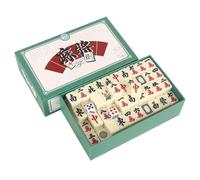 YANGUN Mini Mahjong Set, Mini Majong, 144 Tiles Chinese Traditional Mahjong Set with Carrying Travel Case,MahjongSet Portable with 2 Dice,Classic Mahjongs Game Sets for Family Leisure Time Travel Game