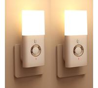 YANGUN Night Light Plug in Wall, 2 Pack Motion Sensor Night Lights, Automatic Power Failure Emergency Light, 3 Modes LED Night Light Energy Efficient for Kids, Hallway, Stairs, Bathroom