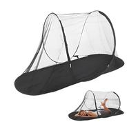 YANGUN Pop-Up Mosquito Net, Foldable Mosquito Net, Portable Camping Tent, Family Mosquitos Nets Bed, Adjustable Single Bed MosquitoNet with Zip, Mosquito Nets Travel Pop Up for Outdoor,Bedroom (Black)