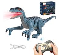 YANGUN Remote Control Dinosaur, Dinosaur Toys for 3 4 5 6 year olds, 2.4GHz One-Key Demo Realistic Detailed with Sounds and Lights, Kids Toys Gifts for Birthday Christmas