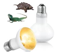 YANGUN Reptile Heat Lamp 100W, 2 Pack E27 Heat Bulb for Reptiles, Daylight Basking Spot Bulbs, Tortoise Heat Lamp Bulbs, Reptile HeatingBulb for Tortoise, Amphibian, Chicks, Puppies,Lizard,Snakes (A)