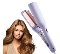 YANGUN Rommantic French Egg Roll Curling Iron, Egg-Roll Hairstyle Water Ripple V-Shaped, Curling Wand Hair Curler Crimper Hair Waver Styling Tools, Egg Roll Hair Waving Iron for Perfect Waves (Purple)