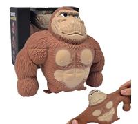 YANGUN Stretchy Monkey Toy, Stretchy Gorilla Toy, Decompress Gorilla Toy, Squeeze Orangutan Monkey, Decompress and Squish, Stress Relief Toys, Stretchy Orangutan Toys for Kids and Adults (Gorilla)