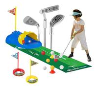 YANGUN Upgraded Kids Golf Set, Toddler Golf Set, Led Light Up Night Golf Balls with Automatic Golf Returner, Indoor Outdoor Sports Toys for Boys and Girls Aged 3+