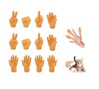 YANGWEN 12 Pack Mini Hand Finger Puppets - Funny Rubber Hand Puppets for Kids & Adults - Interactive Toys for Family Gatherings, Storytelling & Pet Play