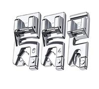 YANGWEN 3 Pieces Hemming Foot Kit 3/4/ 6 mm Narrow Rolled Hem Sewing Machine Presser Foot for Household Multi-Function Sewing Machines