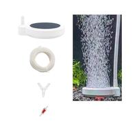 YANGWEN Aquarium Air Stone Set, 50mm Nano Bubble Diffuser with 2m Air Tube, Check Valves, Connectors - Quiet Oxygen Bubbler for Fish Tank, Hydroponics, Small to Medium Aquariums