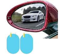 YANGWEN Car Rearview Mirror Film 2Pcs Waterproof Anti-fog Film Anti Anti mist Protector Sticker to See Outside Rearview Mirror Clearly in Rainy Days for Cars Trucks Van Motorcycles