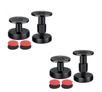 YANGWEN Headboard Stoppers,4PCS Adjustable Threaded Bed Frame Anti-Shake Tool Anti-shake Bed Frame,Headboard Stopper Wall Anti-Shake Tool Bed Stabilizer Support for Beds,Cupboards,Sofas (30-68 mm)