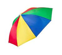 YANGWEN Umbrella Hat, Mini Foldable Parasol Hat Outdoor Sun Rain Protection with Elastic Bands For Golf Camping Beach Activities Fishing Hats Headwear