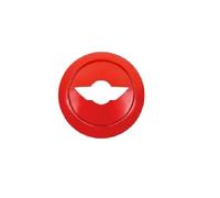 yangwu99 Fit For MINI Cooper R50 R52 R53 Interior Decoration Accessories Car Steering Wheel Center Panel Cover Trim Emblem Sticker(Red)