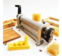 YANGYMM Beeswax Foundation Machine for Beekeeping, Manual Beeswax Comb Foundation Roller Mill 4.9MM