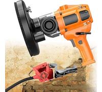 YANGYMM Concrete Grinder - 4980W High-Power Multifunctional Wall Planer And Polisher, No-Load Speed: 0-6600R/Min, Suitable For Cement And Block Grinding