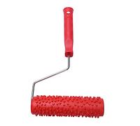 Yangyou 7-Inch Raindrop Pattern Embossed Painting Roller with Easy-Grip Plastic Handle - Perfect for Texture and Emulsion Paint