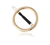 yangzerang Circle Hair Clip Minimalist Hair Clip for Women Girls Barrette Hollow Round Gold Tone Hair Clamp French Style Hairpin Geometry Metal Hair Accessories