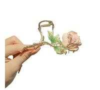 yangzerang Rose Flower Hair Claw Clips Metal Hair Clips Floral Hair Clips Women for Straight Curly Long Thicken Hair Non-Slip Hair Jaw Clips for Women Girls Trendy Hair Accessories