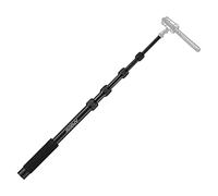 YANGZY Handheld Microphone Boom Arm 5-Section Extendable Mic Arm Aluminum Alloy Boom Pole for Microphones 1/4 Inch Screw & Thread with Foam Grip Twist Locks 40cm-155cm/15.7in-61in Adjustable Length