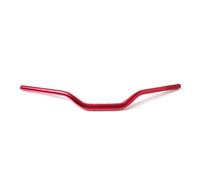 YANHAO Motorcycle Handlebars Drag Bar,Compatible 28mm 1-1/8'' Motorcycle Handlebar CNC Aluminum Alloy Sandblasting Steering Wheel(Red-laser logo)