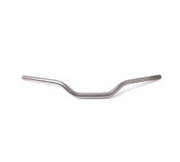 YANHAO Motorcycle Handlebars Drag Bar,Compatible 28mm 1-1/8'' Motorcycle Handlebar CNC Aluminum Alloy Sandblasting Steering Wheel(Titanium-laser logo)